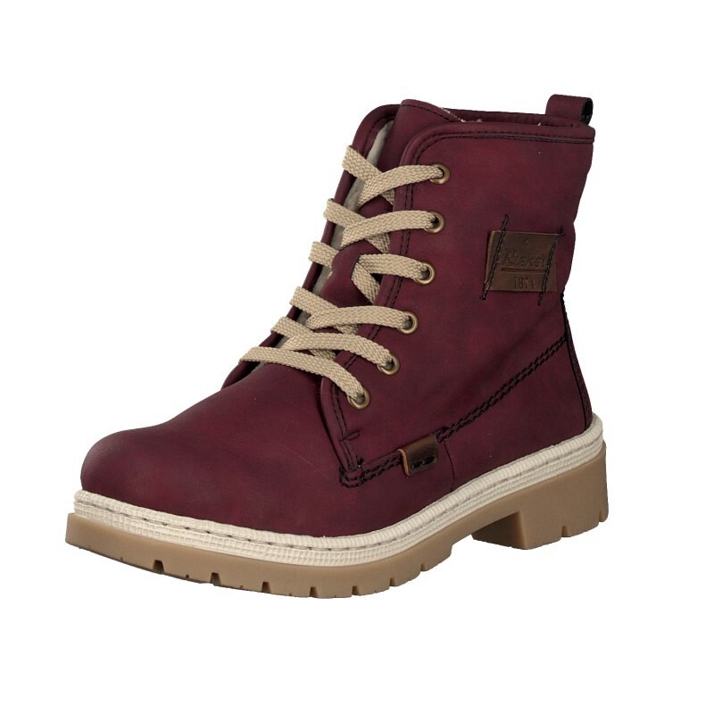 Botas Rieker Y9410-35 Para Mulher - Vermelhas